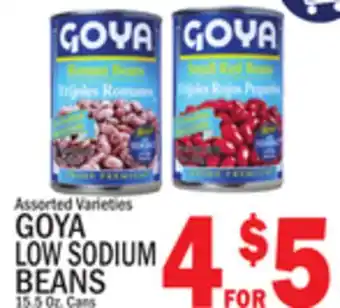 C Town Goya low sodium beans offer