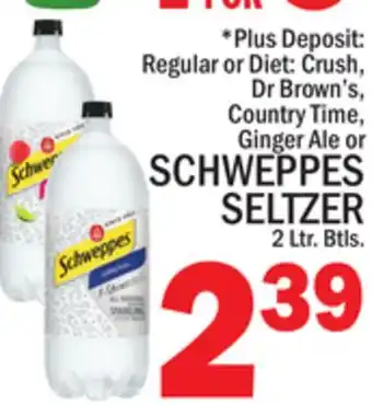 C Town Schweppes seltzer offer