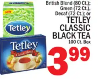 C Town Tetley classic black tea 100 ct. box offer