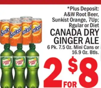 C Town Canada dry ginger ale offer