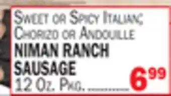 C Town Niman ranch sausage offer