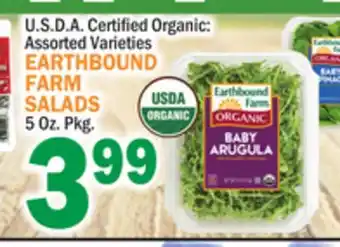 C Town Earthbound farm salads offer