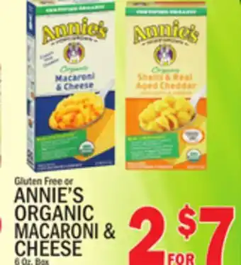 C Town Annie's organic macaroni & cheese offer