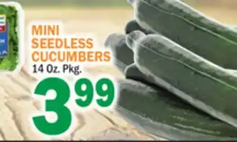 C Town Mini seedless cucumbers offer