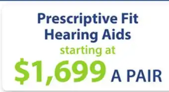 Boscov's Prescriptive fit hearing aids offer