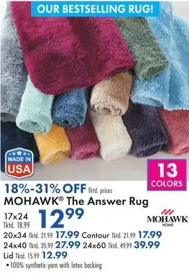 Boscov's Mohawk the answer rug offer