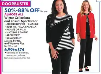 Boscov's All winter collections and casual sportswear offer