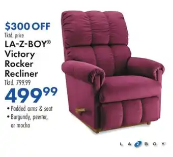 Boscov's La-z-boy victory rocker recliner offer
