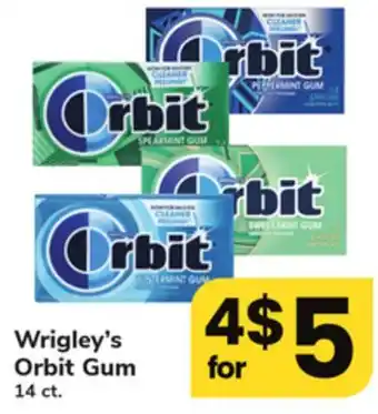 ACME Wrigley's orbit gum offer