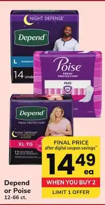 ACME Depend or poise offer