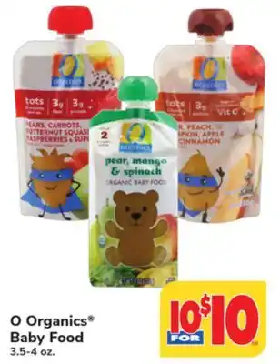 ACME O organics baby food offer