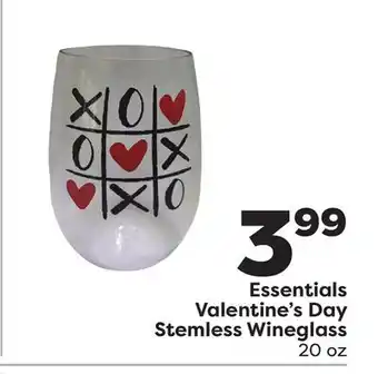 Weis Markets Valentine's day stemless wineglass offer