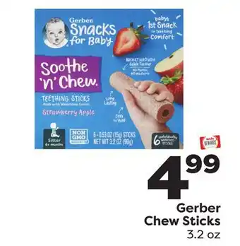 Weis Markets Gerber chew sticks offer