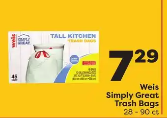 Weis Markets Weis simply great trash bags offer