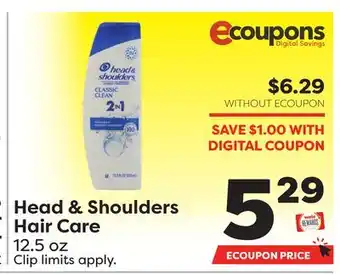 Weis Markets Head & shoulders hair care offer
