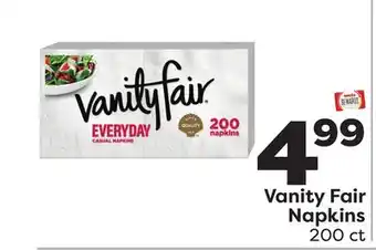 Weis Markets Vanity fair napkins offer