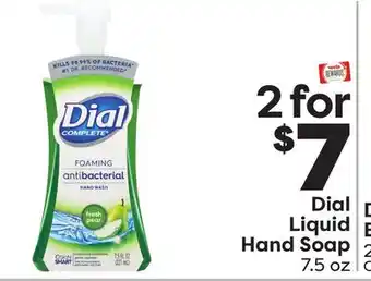 Weis Markets Dial liquid hand soap offer