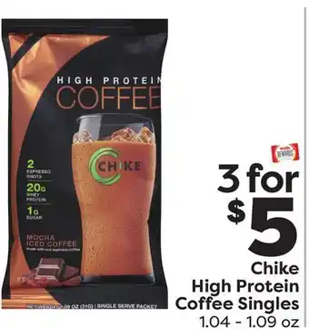 Weis Markets Chike high protein coffee singles offer