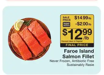 Fairway Store Market Faroe island salmon fillet offer