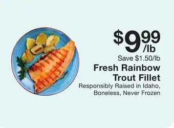 Fairway Store Market Fresh rainbow trout fillet offer