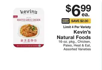 Fairway Store Market Kevin's natural foods offer