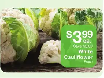 Fairway Store Market White cauliflower offer