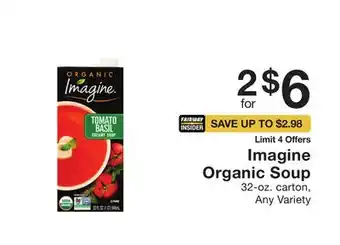 Fairway Store Market Imagine organic soup offer