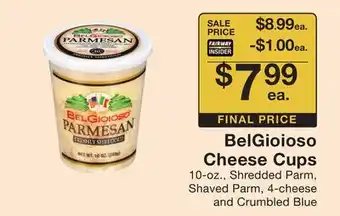 Fairway Store Market Belgioioso cheese cups offer