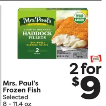 Weis Markets Mrs. paul's frozen fish offer