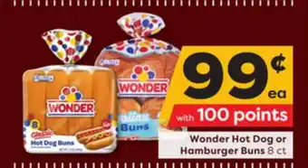 Weis Markets Wonder hot dog or hamburger buns offer