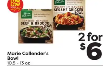 Weis Markets Marie callender's bowl offer