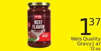 Weis Markets Weis quality gravy jar offer