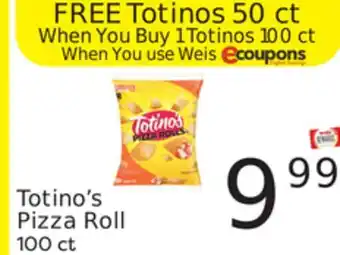 Weis Markets Totino's pizza roll offer
