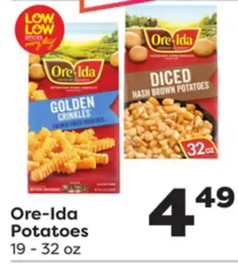 Weis Markets Ore-ida potatoes offer