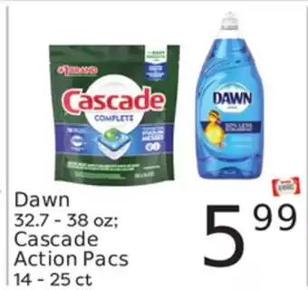 Weis Markets Dawn 32.7-38 oz cascade action pacs 14-25 ct offer