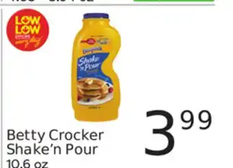 Weis Markets Betty crocker shake'n pour offer