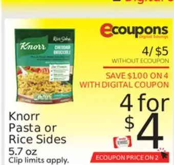 Weis Markets Knorr pasta or rice sides offer