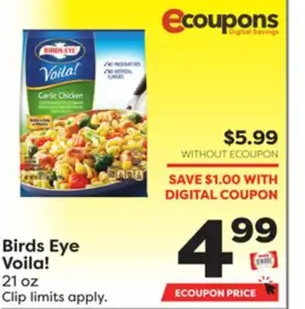 Weis Markets Birds eye voila! offer