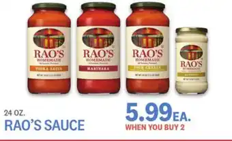 Kings Food Markets Rao's sauce offer