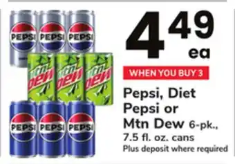 ACME Pepsi, diet pepsi or mtn dew offer