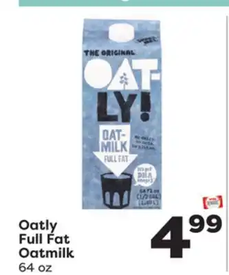 Weis Markets Oatly full fat oatmilk offer