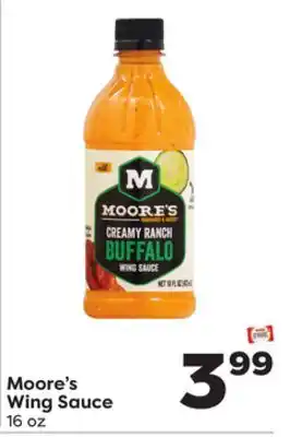 Weis Markets Moore's wing sauce offer