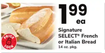 ACME Signature select french or italian bread offer