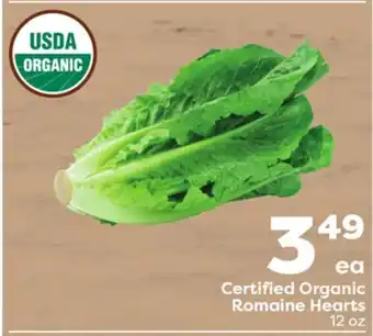 Weis Markets Certified organic romaine hearts offer