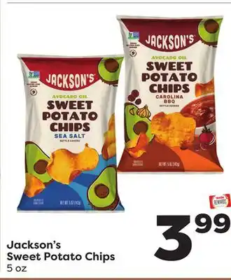 Weis Markets Jackson's sweet potato chips offer