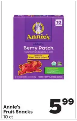 Weis Markets Annie's fruit snacks offer