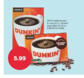 CVS Dunkin' k-cups 10 ct offer