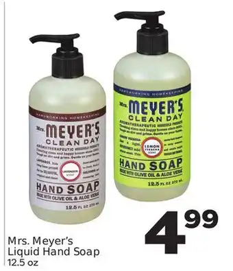 Weis Markets Mrs. meyer's liquid hand soap offer
