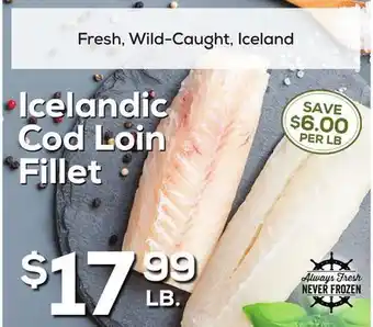 DeCicco & Sons Icelandic cod loin fillet offer