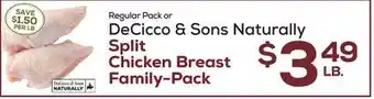 DeCicco & Sons Decicco & sons naturally split chicken breast offer